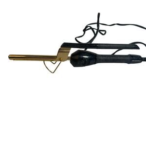 Gold and Black Curling Iron